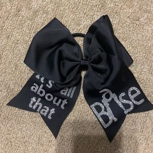 All about that base hair bow with hair tie